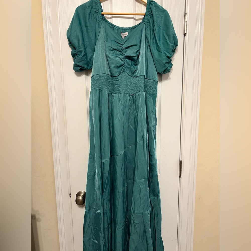 NWT PolagramTeal Maxi Dress